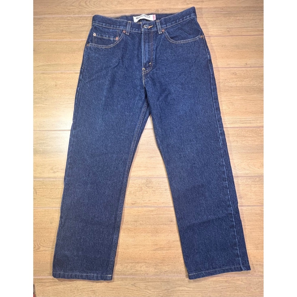 Levi Strauss‎ Co 505 Regular Fit Dark Wash Mens Jeans W32 L30